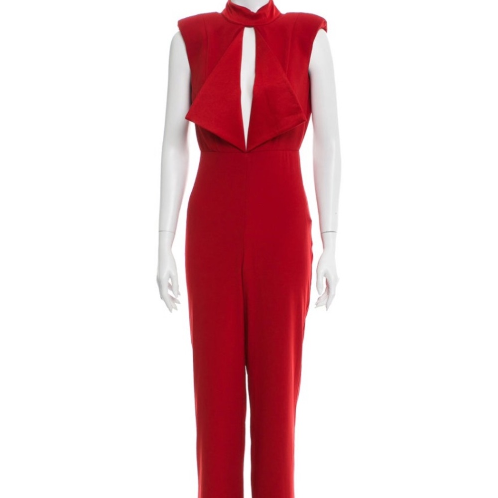 Misha collection plunge neckline jumpsuit xs